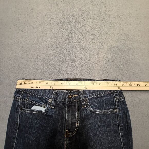 Calvin Klein Jean Womens 2 Blue Skinny Straight Stretch Distressed Denim - Picture 9 of 11